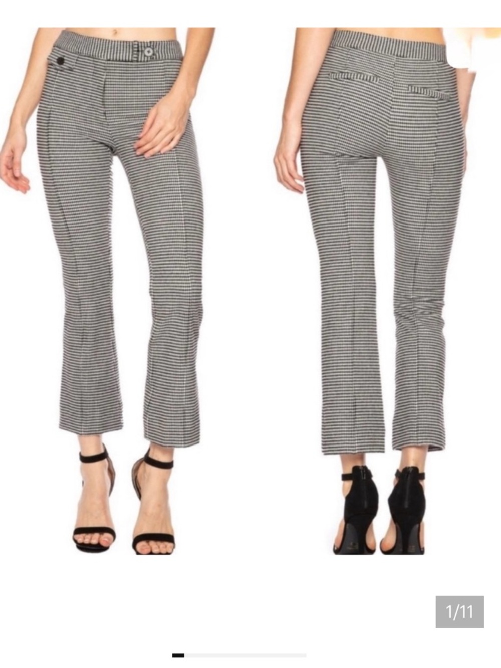 Derek Lam Gingham Cropped Pants 8/M